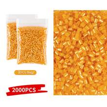 2000 piezas Súper paquete grande de cuentas - Cuentas pequeñas de 2.6 mm, adecuadas para manualidades DIY, cumpleaños, San Valentín, Halloween, decoraciones de fiesta - Compatibles con Perler, cuentas de fusión, hacer slime - Cuentas a granel para manualidades DIY, regalos de fiesta de cumpleaños, proyectos escolares - Cuentas para hacer joyería, materiales para hacer pulseras, kit para hacer pulseras, suministros para hacer joyería, cuentas para hacer pulseras, accesorios para hacer joyería