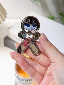 فتاحة زجاجات على شكل رجل الزنجبيل الجميل، فتاحة زجاجات دمية كرتونية إبداعية، فتاحة زجاجات رجل الزنجبيل متعددة الوظائف مناسبة كهدايا للأعياد والسنة الجديدة والحفلات