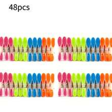 Pinzas Para La Ropa, Pinzas De Madera Para La Ropa, Pinzas De Madera Sistentes Para Colgar Ropa Y Photos Al Aire Libre, 32 Piezas, 80 Piezas, 160 Piezas - 彩色 - 查看 8