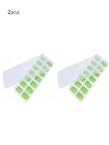 1/2/4pcs Ice Cube Tray: Multifunctional Kitchen Tool, Suitable For Freezing Cocktails, Whiskey Etc. - Stackable, With Removable Lid - 14-grid Ice Mold - View 30