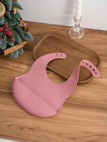 1pc Print On Demand Name Pattern Baby Silicone Bib Custom Baby Tableware Baby Adjustable Bibs Personalized Customization Baby Gifts