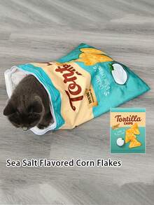 FULED 猫隧道玩具，猫钻袋，猫咪生日礼物，全身带皱纸猫隧道袋（发出声音，声音对猫咪有吸引力，不建议夜间使用）可折叠互动猫钻袋宠物玩具带毛绒球，猫隧道袋，室内猫咪自互动玩具 - 彩色 - 查看 19