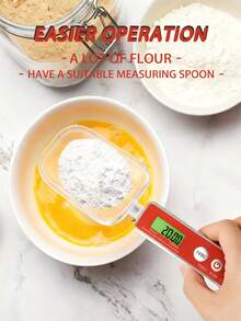 1pc Stainless Steel Kitchen Scale, High Precision 0.1g, Portable & Practical For Pet Food And Cooking, Detachable Spoon And Scale Body, Plastic Handle, Tableware Accessory, Battery Powered (Batteries Not Included) - Nhiều màu - Xem 3