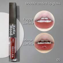 1pc Gege Bear Glossy & Matte Finish Lip Gloss, 5 Color Options, Long-Lasting, Moisturizing, Velvet Texture, Brightening