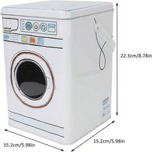 Caja de Metal para Polvo de Lavandera, Contenedor de Almacenamiento de Polvo para Detergente para Ropa, Caja de Metal, Recipiente de Detergente para Ropa de Metal de Gran - inicial - Ver 3