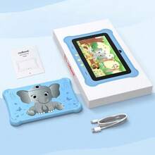 Redbeat B1 6GB (2+4)RAM 32GB ROM (TF Expansion 512GB) WiFi Tablet Supports SIM Card, Shockproof Case, Dual Camera, Parental Control, Kids App PreInstalled, Great Gift For ChildrenDual-Channel, Long Battery Life Kids Tablet 7 Inch Christmas Gifts For Children - 藍色 - 查看 10