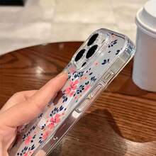 Teléfono: Funda magnética transparente de alta definición con diseño de flor rosa, resistente a caídas. Compatible con phone 16/16 Pro/16 Pro/16 Plus/15/ 15 Pro/ 15 Pro/ 15 Plus/ 14/ 14 Pro/ 14 Pro/ 14 Plus/ 13/ 13 Pro/ 13 Pro/ 12/ 12 Pro/ 12 Pro/ 11/ 11 Pro/ 11 Pro/ X/ XS/ S22/ S22 Plus/ S22 Ultra/ S23/ S23 Plus/ S23 Ultra/ S24/ S24 Plus/ S24 FE/ S24 - transparente - Ver 2