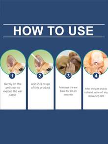 1 pieza Gotas para oídos de mascotas adecuadas para gatos y perros - Limpian eficazmente el cerumen, los residuos y las secreciones, y mantienen el conducto auditivo limpio. El diseño tubular ergonómico facilita su uso con precisión. Cada botella tiene una capacidad de 2.03 onzas (longitud de cuidado ideal, evitando el desperdicio excesivo).
