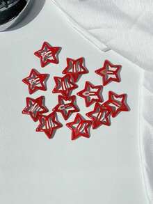 50 piezas/36 piezas/12 piezas/5 piezas Clips para el cabello de colores caramelo estilo Y2K para mujeres, lindos clips para el cabello tipo BB para flequillo y lados, surtido de colores aleatorios, accesorio de moda versátil para uso diario, accesorios para la cabeza, accesorios para el cabello para mujeres - Rojo - Ver 6