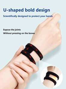 Muñequera para desgarros de TFCC, talla única ajustable para la mayoría. Para muñecas izquierda y derecha, soporte para esfuerzo de carga, banda de muñeca ajustable delgada para dolor, férula para lesiones deportivas, yoga, fijación suave de la ulna