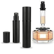 1pc Redesigned Perfume Spray Bottle, Portable Perfume Refillable Atomizer, Bottom Fill Mini Spray Travel Perfume Bottle, Pump Fills Directly From The Bottom Without Removing The Cap, 100% Pure Glass Inner Bottle, With A Visible Window So You Can Easily Know How Much Perfume Is Left, Available In 5ml / 8ml /10ml