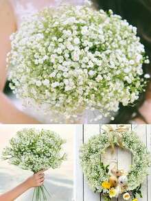 1/3/15/30 Piezas de Flores Artificiales Blancas de Respiración de Bebé. Estas Gypsophila Falsas Ofrecen un Toque Realista. Son Flores Artificiales. Para Arreglos Florales de Bodas, Decoración de Fiestas, Decoración de Cumpleaños, Decoración de Habitaciones, Decoración del Hogar, Decoración al Aire Libre. Decoraciones de Graduación, Plantas, Flores Falsas, Plantas Falsas, Accesorios de Dormitorio, Decoraciones de Boda.