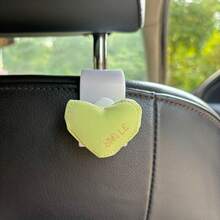1pc Lovely Heart-Shaped High-Grade Car Seat Back Hook, Multifunctional Car Interior Storage Small Hook, Suitable For Women, Car Seat Backrest