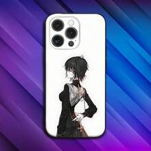 Custodia per telefono Shizuku H-Hunter Purple compatibile con 16, 15, 14, 13, 12, 11, Pro, Max, Plus, X, XS, SE4, E, Mini, custodia morbida nera compatibile con 17, 17 Pro, 17 Pro Max