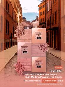 Maybelline Blush Customized Refined Stereoscopic Contouring Pigmented Expandable & Retractable Mono Blush - 20 Warm Apricot Pink [Contracting Color] - View 8