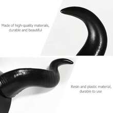 Devil Horns  Horns Black Long Women Horns Cosplay Costume Deluxe Magic With Headpiece For Easter Cosplay Carnival Mardi Gras Photo Shoot