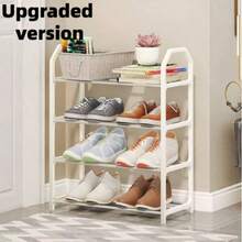 Sapateira leve e luxuosa, simples, econômica e atraente para uso interno, organizadora de entrada, sapateira multicamadas para quarto