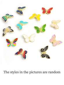 1pc Gold Plated Drip Oil Crafted Animal Series Pendant - Panda, Giraffe, Butterfly, Dragonfly, Squirrel, Ladybug Animal Pendant, DIY Necklace, Bracelet, Charm