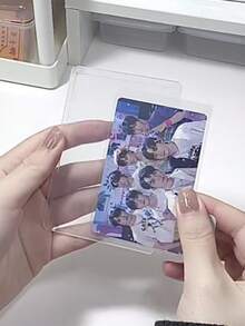 Film Coated Horizontal Version, Hard Card Cover, Small Card, Transparent Album, Idol Postcard, Photo, Card Film Clip Protective Cover