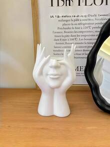 1pc Creative Human Body Art Desk Organizer, Multifunctional Pen Holder, Makeup Brush Holder, Decorative Piece, Great Gift For Women, Christmas Gift - Multicolor - View 8