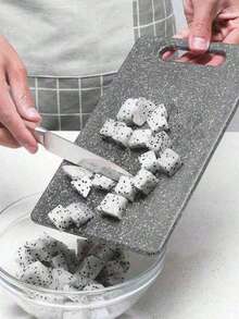 1pc Thick Cutting Board, Separate For Raw/Cooked Food, Fruit & Vegetable Chopping Board, Kitchen Supplies - Multicolor - View 2