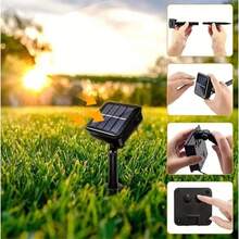 Copper Wire Fairy Lights, USB Powered With Remote Control/Solar Powered Outdoor Lights, LED Outdoor Waterproof Solar Lights String, 8 Modes Firecracker Balcony Lights, Curtain Lights, Fairy Lights, Suitable For Balcony, Party, Living Room, Wedding And Christmas Decoration - Firecracker Lantern - View 12