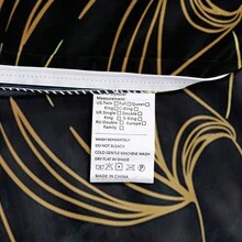 Conjunto de capa de edredom de microfibra com tema de misticismo gótico, 2/3 peças, estampa 3D, arte em linhas douradas, conjunto de roupa de cama estilo esotérico para decoração alternativa e eventos temáticos (tamanho 135x200, apenas 1 fronha)