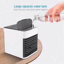 Mini enfriador de aire portátil con pulverizador USB para el hogar, ventilador de aire acondicionado de escritorio, humidificador - Enfriador de aire por pulverización de segunda generación - Ver 6