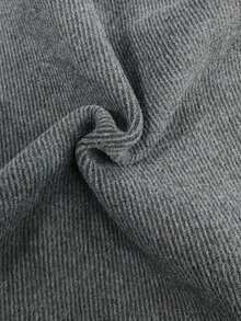 2pcs Women Casual Knit Cardigan Jacket And Drawstring Pants Set - Dark Grey - View 6