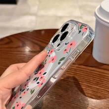 Funda rosa pastel. Funda magnética transparente de alta definición a prueba de golpes con diseño floral para teléfono. Compatible con phone 16/16 Pro/16 Pro/16 Plus/15/15 Pro/15 Pro/15 Plus/14/14 Pro/14 Pro/14 Plus/13/13 Pro/13 Pro/12/12 Pro/12 Pro/11/11 Pro/11 Pro/X/XS/S22/S22 Plus/S22 Ultra/S23/S23 Plus/S23 Ultra/S24/S24 Plus/S24 FE/ - transparente - Ver 3