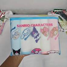 1/3/5 Pcs Sanrio Character Square Face Towels - Soft Polyester Blend, Absorbent & Durable, Cute Cartoon Patterns, Suitable For Face And Hand Use | Playful Design | Polyester Blend Towels