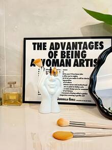 1pc Creative Human Body Art Desk Organizer, Multifunctional Pen Holder, Makeup Brush Holder, Decorative Piece, Great Gift For Women, Christmas Gift - Multicolor - View 7