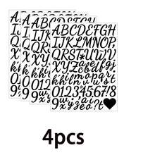 608 Pieces 8 Sheets Letters Stickers Self Adhesive Vinyl Letter Alphabet Number Stickers Mailbox Numbers Sticker, Decals For Classroom Decor, Sign, Door, Business (Black, 1 Inch,2lnch,0.5lnch))There Are Two Kinds Of Packing Quantity You Can Choose Respectively (8 Sheets 1 Set, 4 Sheets 1 Set), You Can Choose According To Your Needs. - Black - View 18