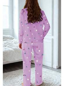 Women Pajama Sets - Pink Heart - View 2