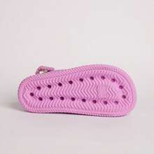 Kit Of 2 Pairs Of Girls' Daisy Sandals, Lightweight And Comfortable, Braided School Shoes - 藍色+淡紫色 - 查看 5