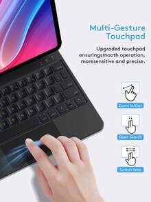 Compatible With IPad Air4/5 Air6, IPad Pro 11-Inch (M2, 2024) / Pro 11 (2018-2022), Universal Magnetic Keyboard IPad Protective Case With Keyboard And Multi-Touch Trackpad