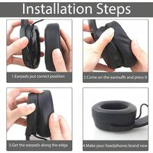 Replacement Ear Pads For Crusher Wireless/Evo/Hesh ANC/EVO/Crusher ANC, Headphones Ear Cushions Covers For  Venue Wireless Headset Accessories Ear Cups Repair Parts (Khaki) - 黑色 - 查看 6