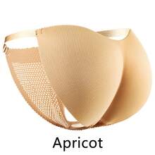 1pc Summer Breathable Fake Buttocks Shaping Pants. Breathable Thin Invisible Body Shaping Underwear, Traceless, Breathable, Hip Lifting, Comfortable, Triangle Shaped Buttocks Shaping Underwear - Apricot - View 13