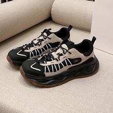 Retro Thick-Soled Outdoor Non-Slip Hiking Sneakers Women - L567 Beige Black - View 1