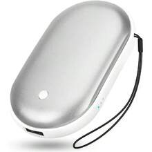 RAF 2-In-1 Portable Hand Warmer, Rechargeable Heating Pad For Winter, Electric Hand Warmer With Fast Heating And Power Bank Function, Pocket Heater Suitable For Women, Men, Students And Elderly, Best Warming Gift For Valentine's Day And Christmas. Battery Capacity: 1200mAh.