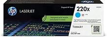 Cartuccia toner originale HP 220X W2201X, ciano, 5.500 pagine, per stampanti HP Laserjet Pro 4202, 4302 - nero - Visualizzare 1