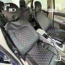 【豪华绗缝汽车座椅套】豪华绗缝通用尺寸五座车型汽车座椅套，汽车座椅套全套，汽车配件 - 5座 - 查看 12