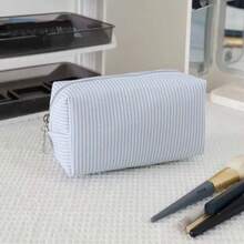 Embroidered Name Cosmetic Bag, Customized Makeup Bag, Sanitary Pad Storage Bag, Travel Makeup Bag, Personalized Storage Bag, Multi-Functional, Decorative, Letter, Solid Color, Exquisite, Fashionable, Retro, Modern, Vibrant Color, Casual, Basic Style, Casual, Birthday Gift/Christmas Gift/Valentine's Day Gift/Mother's Day Gift - Multicolor - View 12