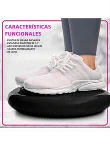 Cojín De Equilibrio De Estabilidad Al Aire Inflado, Core Balance Disc Trainer, Disco De Estabilidad Para Estado Físico Y La Estabilidad, Balancin Disc Para Ejercicio De Terapia Física Con Bomba - Gris - Ver 1