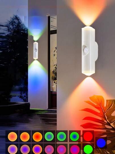 1pc Magnetic Rechargeable LED Wand Light, Motion Sensor Night Wireless Lamp, Battery Powered, Adhesive Rotatable, Portable Easy Installation, Adjustable Temperature Brightness, Corridor, Bathroom, Bedroom, Kitchen, Cabinet, Stairs, Entrance, Bedside, Table, Closet, Home Living Room Bedside Cordless Verlichting view 4