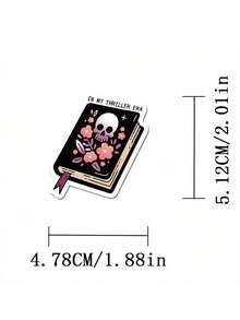 50pcs Fun Cartoon Thriller Book Creative Stickers Suitable For Handbooks, Phone Cases, Laptop Suitcases, Refrigerators - Multicolor - View 10
