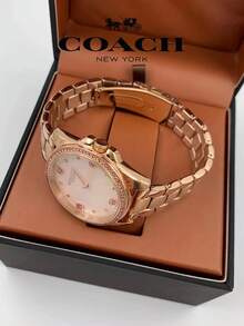 Coach Greyson Rose Gold Steel Mother Of Pearl & Stone Dial Women's Watch - Rose Gold - View 4