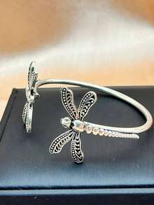 1 pièce Bracelet mode créatif vintage avec libellule, bijou parfait pour les femmes, cadeau idéal pour les amoureux et les amis - bracelet - Voir 6