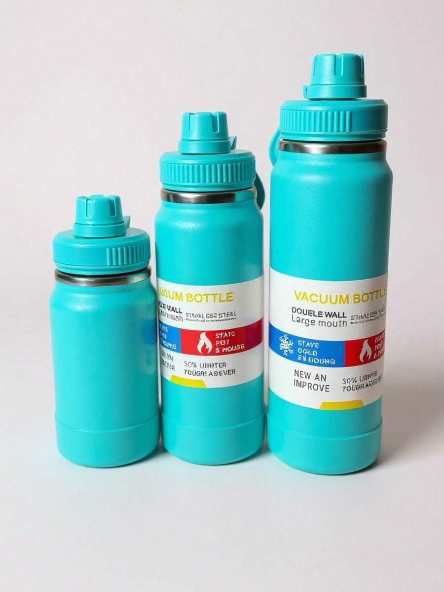 Stainless Steel Sports Thermal Bottle – Various Capacities For Daily Use And Sports 350ml/600ml/800mlTR-101/102/103 - Màu xanh Cadet - Xem 1