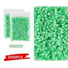 2000 piezas Súper paquete grande de cuentas - Cuentas pequeñas de 2.6 mm, adecuadas para manualidades DIY, cumpleaños, San Valentín, Halloween, decoraciones de fiesta - Compatibles con Perler, cuentas de fusión, hacer slime - Cuentas a granel para manualidades DIY, regalos de fiesta de cumpleaños, proyectos escolares - Cuentas para hacer joyería, materiales para hacer pulseras, kit para hacer pulseras, suministros para hacer joyería, cuentas para hacer pulseras, accesorios para hacer joyería